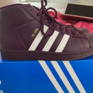 High top plum adidas